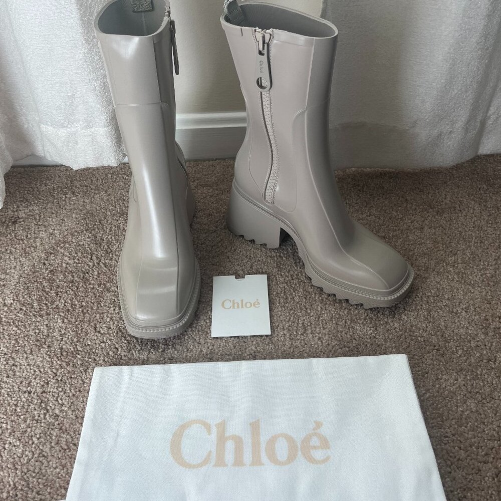 Chloe Betty rain boots waterproof new